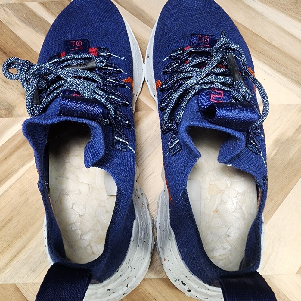 Size 8.5 - Nike Space Hippie 01 Midnight Navy Magma Orange Running Shoes - Picture 10 of 13
